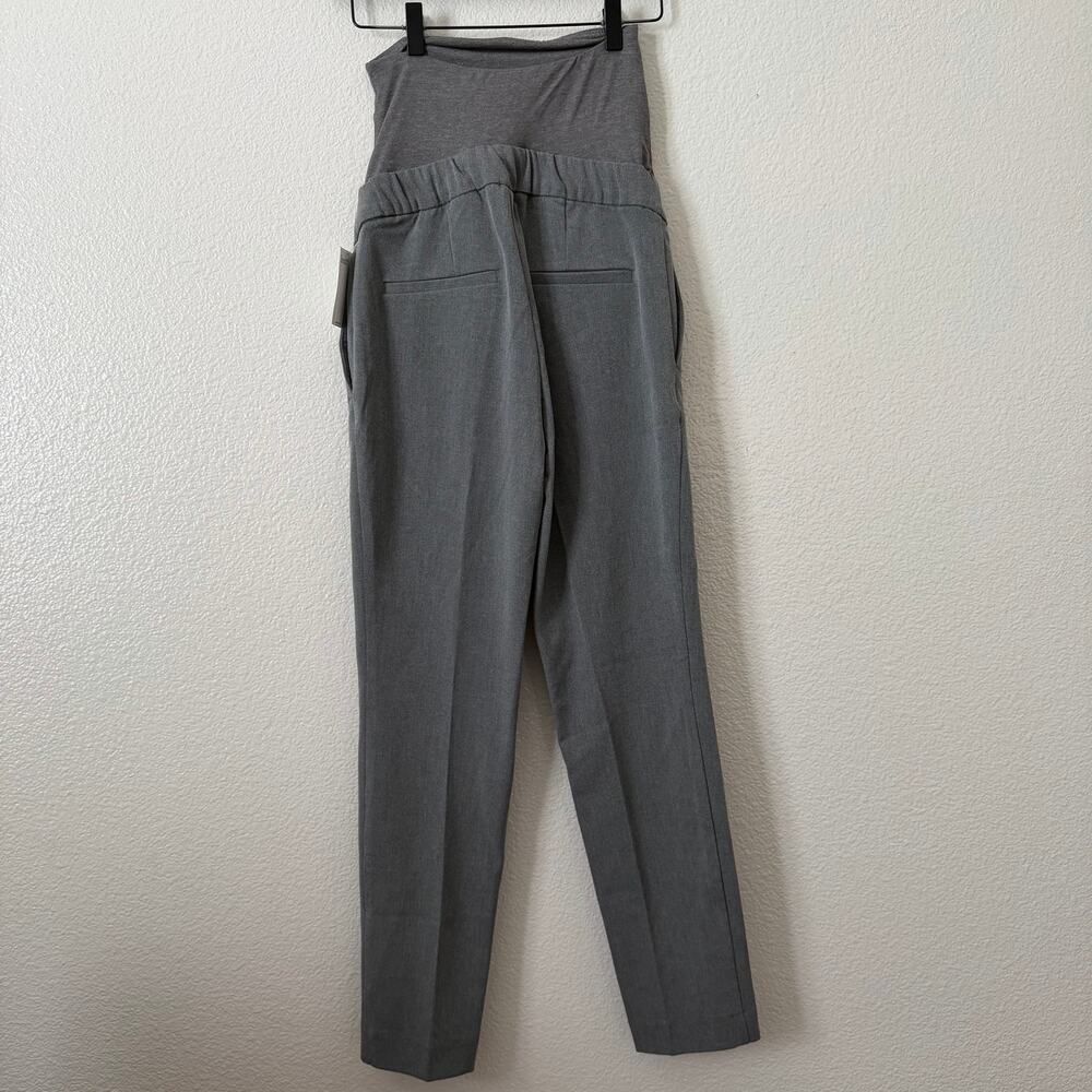 H&M Mama Slacks charcoal gray maternity pants - Picture 8 of 11
